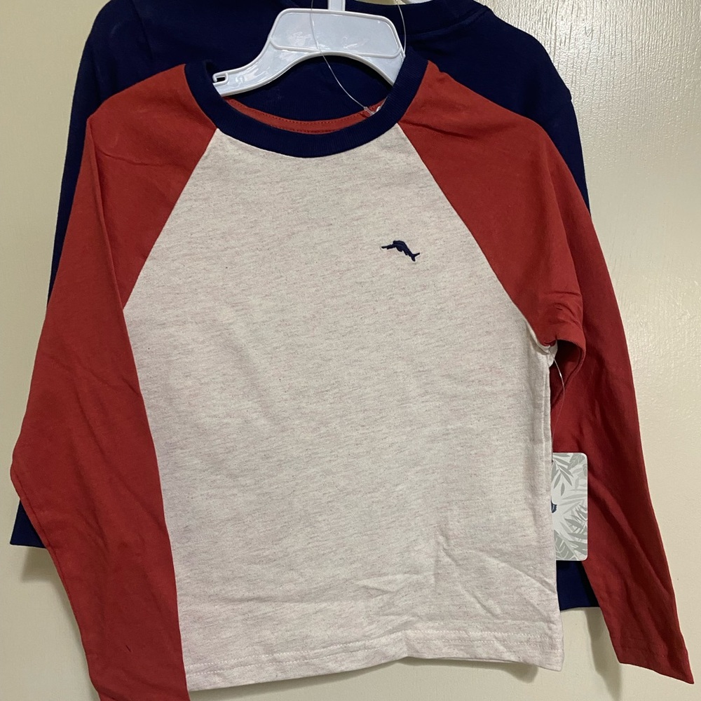 NWT Tommy Bahama brand boys long sleeve shirts 2 for the price of 1! Size 4